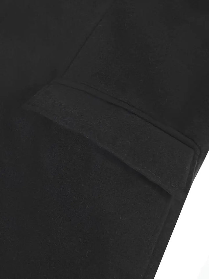 Classic men's trench coat, slim fit silhouette, long length, elegant notched lapel. Essential outerwear.