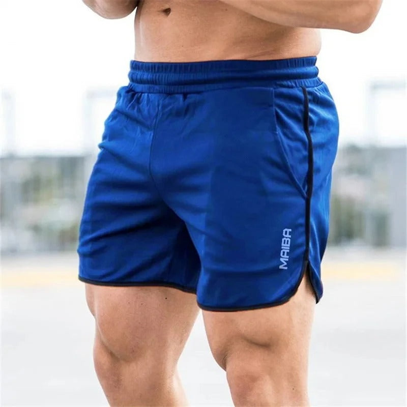 Men's slim-fit quick-dry swimming trunks for beach and pool wear.