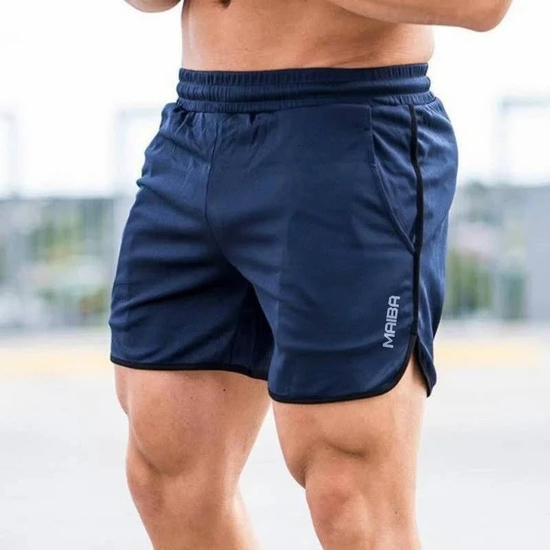 Stylish men's slim-fit quick-dry swim trunks, ideal for beachwear and summer fashion.
