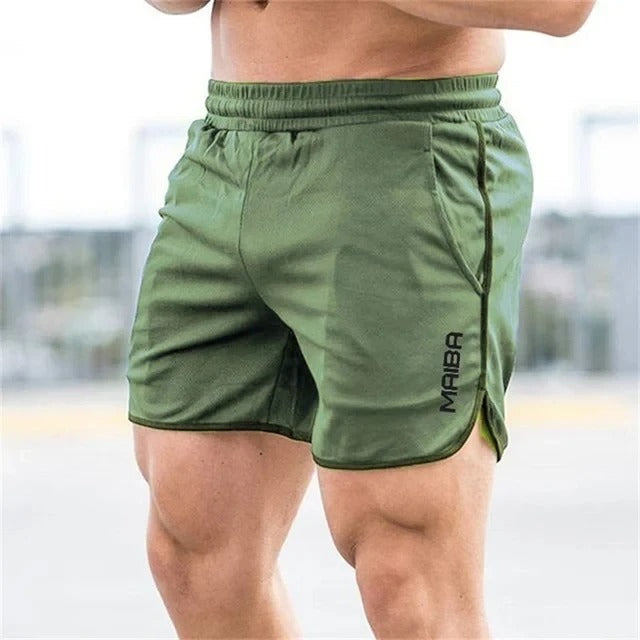 Trendy men's slim-fit quick-dry swim trunks, perfect for summer fashion and active beach days.