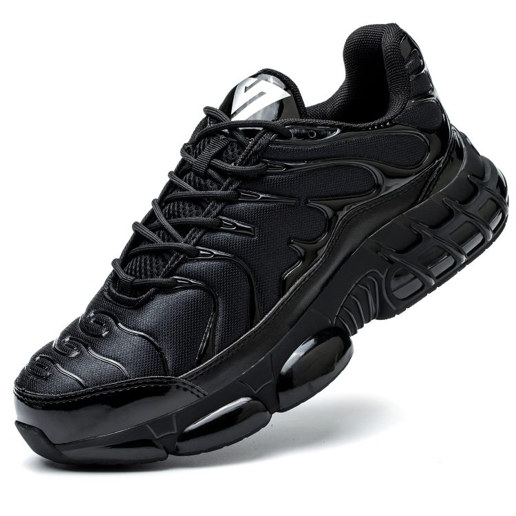 Men's steel toe work safety shoes for daily protection on job sites. Durable, comfortable protective footwear.