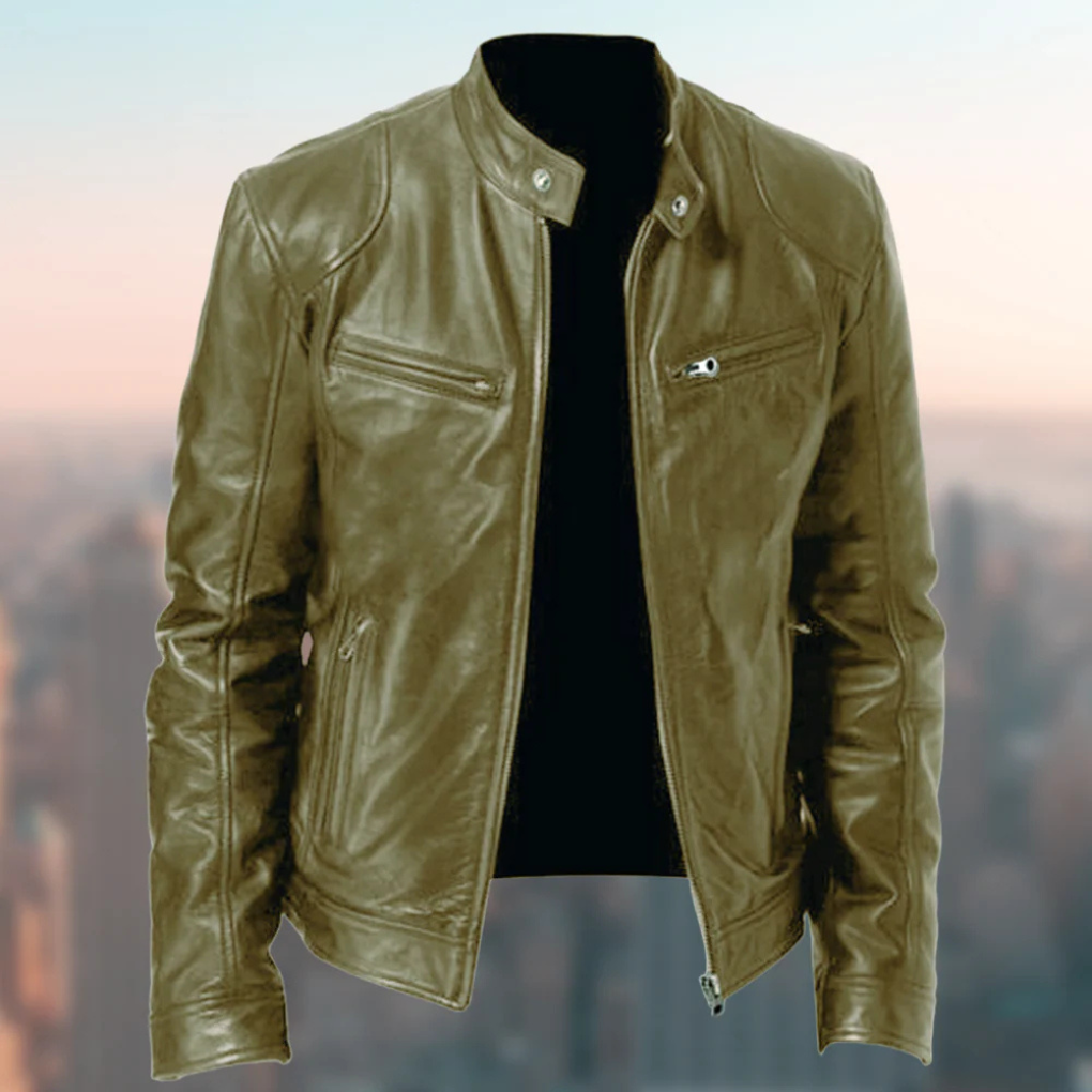 Mens stylish zipper jacket, elegant and versatile for everyday wear. Smart casual outerwear with a classic fit for men's fashion.