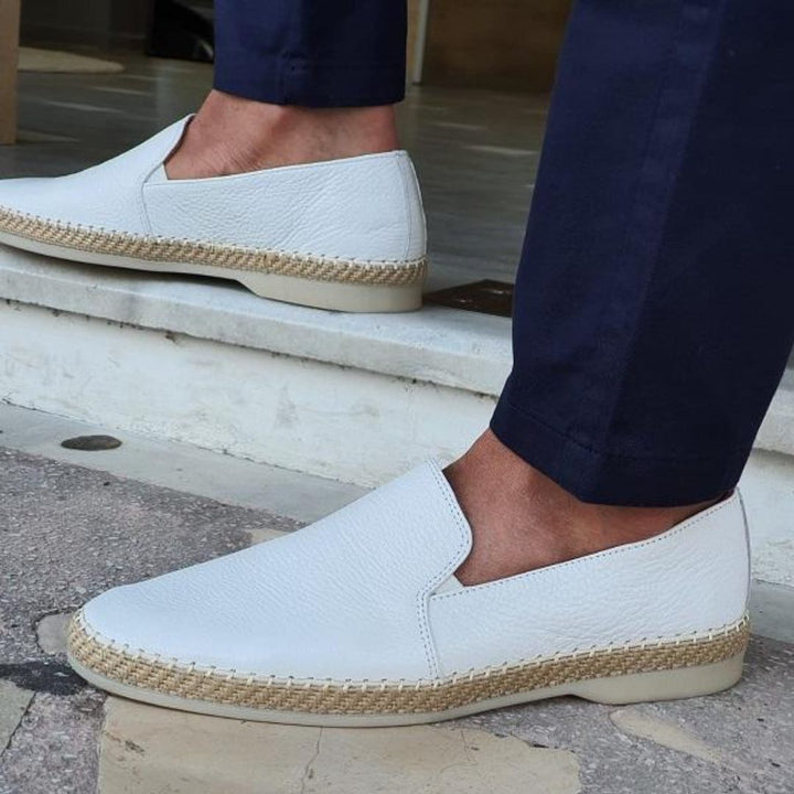 Men's stylish slip-on loafers. Comfortable, refined smart casual dress shoes, perfect for summer.