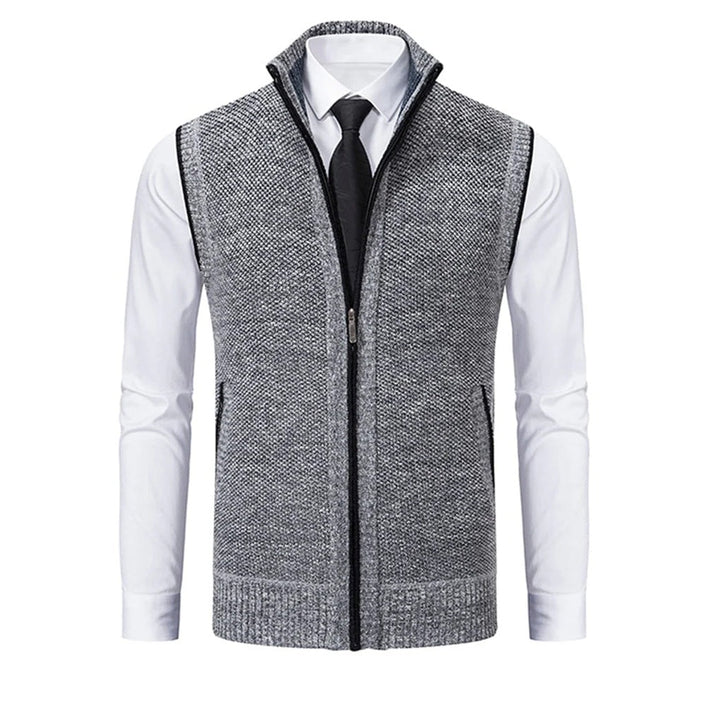 Versatile men's tailored vest, ideal for layering over shirts. Elevates both smart casual and formal looks.