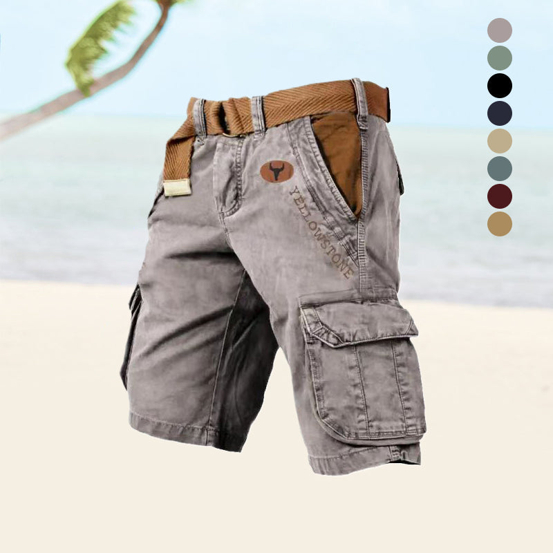Men's versatile cargo shorts for outdoor adventures & daily casual wear. Comfortable multi-pocket design.
