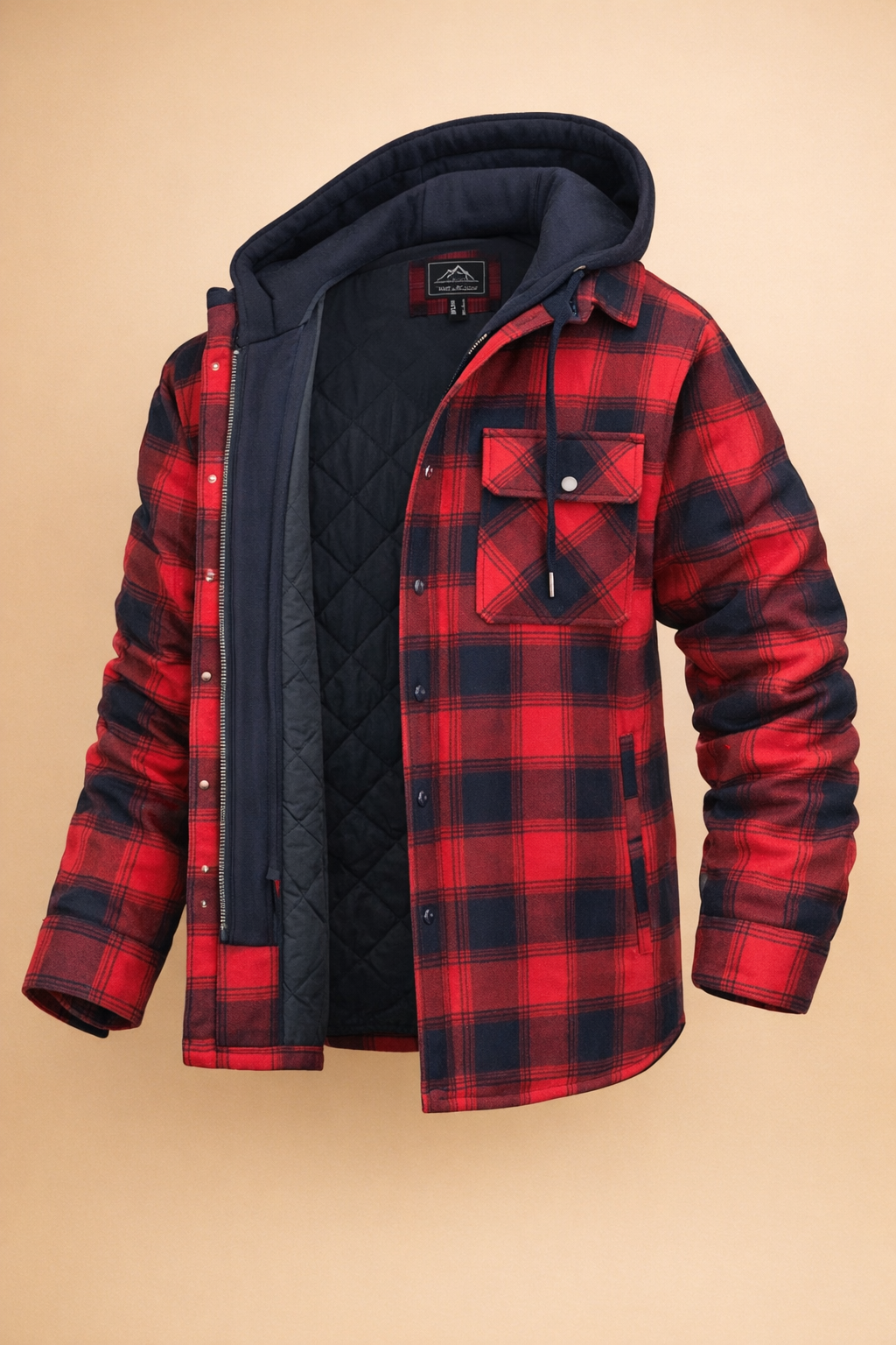 Seasonal men's hooded jacket: comfortable, modern fit, and versatile for everyday fashion.