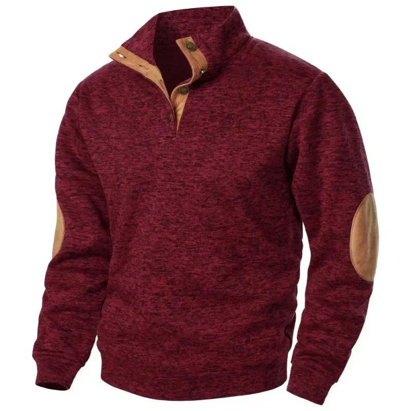 Men's versatile V-neck sweatshirt for everyday comfort and casual style. Soft, perfect for layering.