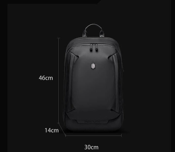 Multifunction men's backpack by AllCarry. Water-resistant, anti-theft for travel, laptop, and daily essentials.