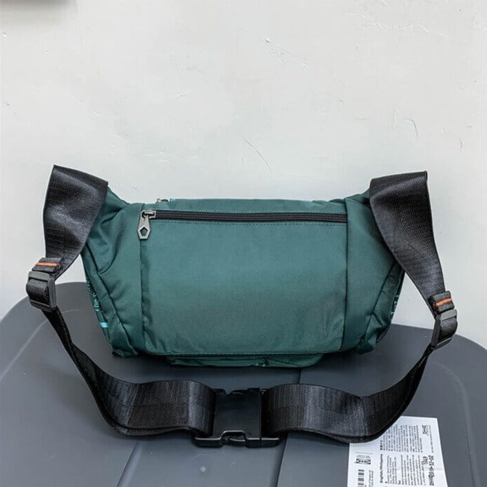 Men's water-resistant travel pack, ideal for outdoor adventures, hiking & everyday essentials.
