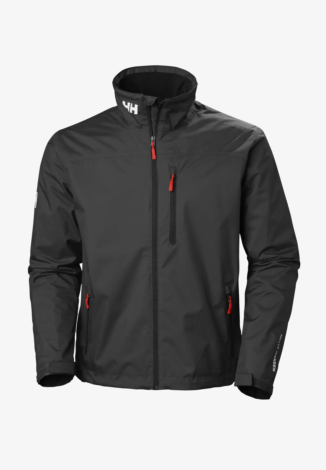 Casual men's zip-up jacket featuring a structured collar. Water-resistant and lightweight, perfect for everyday fashion.