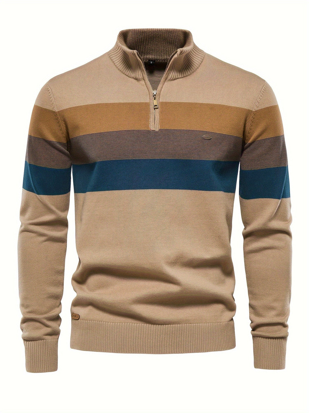 Wyatt men's half-zip pullover. Soft knitwear, a key piece for cozy winter style and layering.