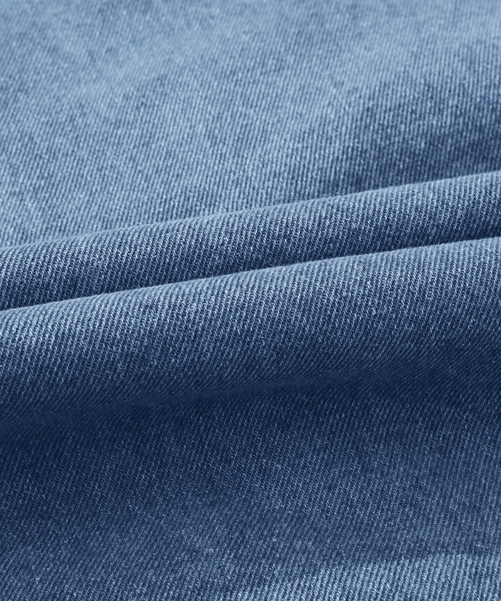 Men's denim wanderer jacket, flannel-lined, brown color, dual chest pockets, button-front closure, rugged and stylish.