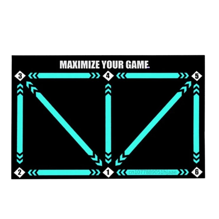 Men's football training mat, anti-slip, compact 90x60cm, with video program, ideal for home skill enhancement sessions.