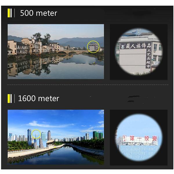 "Men's military-grade HD binoculars, 40x22 magnification, compact design, long-range view, black with anti-slip grip"