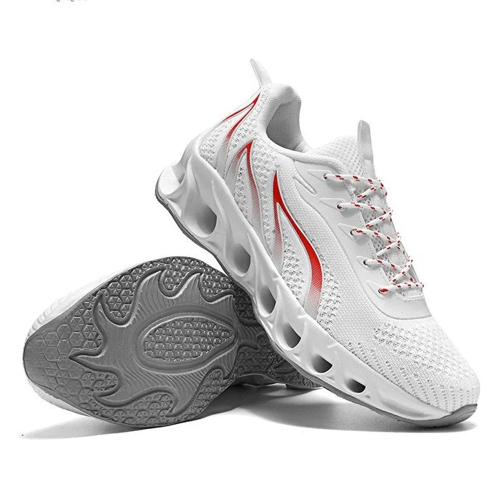 Men's orthopedic walking and running shoes with arch support, featuring a wide round toe and slip-resistant outsole.
