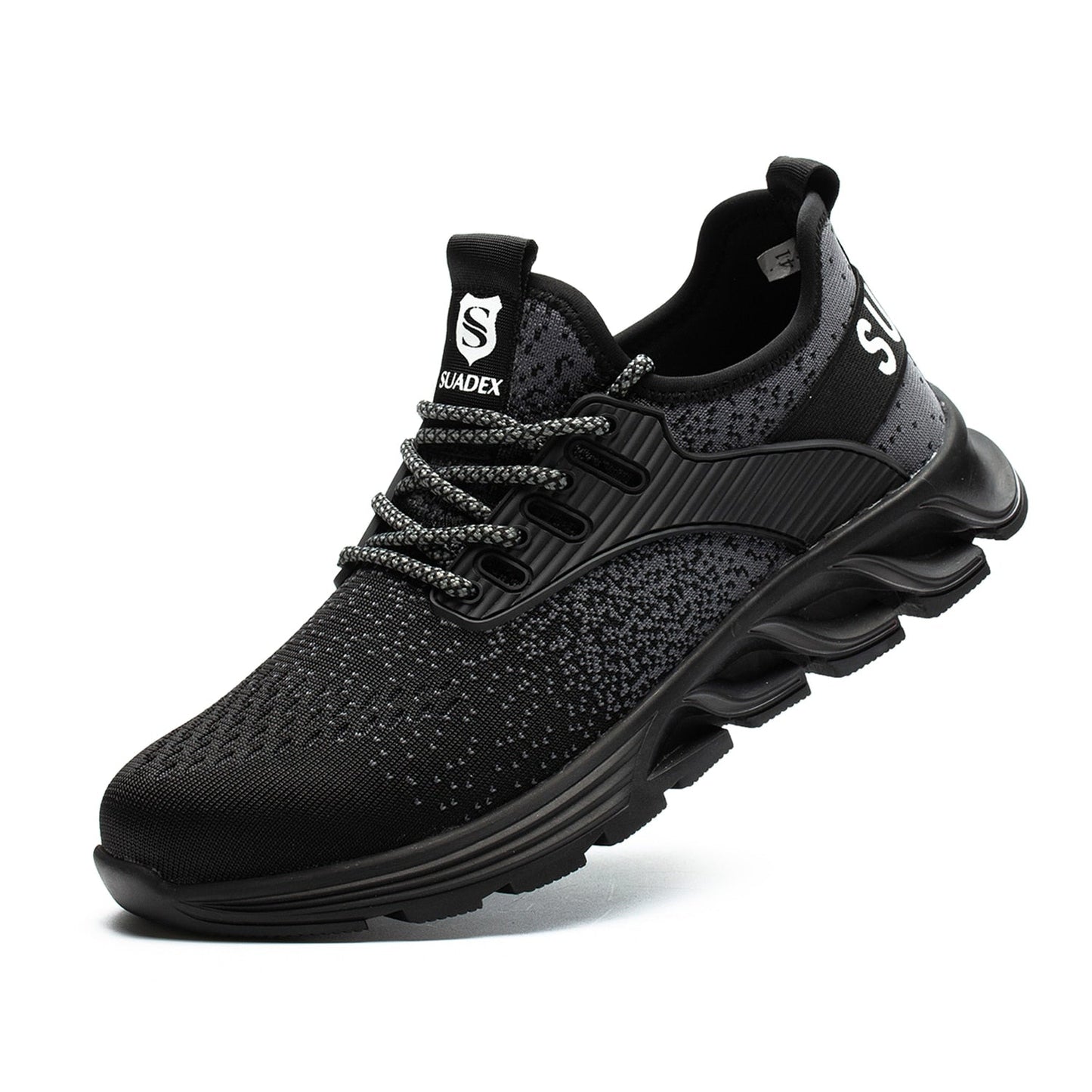 Men's Steel Toe Safety Boots - Black Lightweight Comfort - Lexians