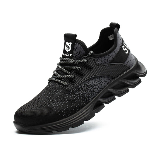 Men's Steel Toe Safety Boots - Black Lightweight Comfort - Lexians