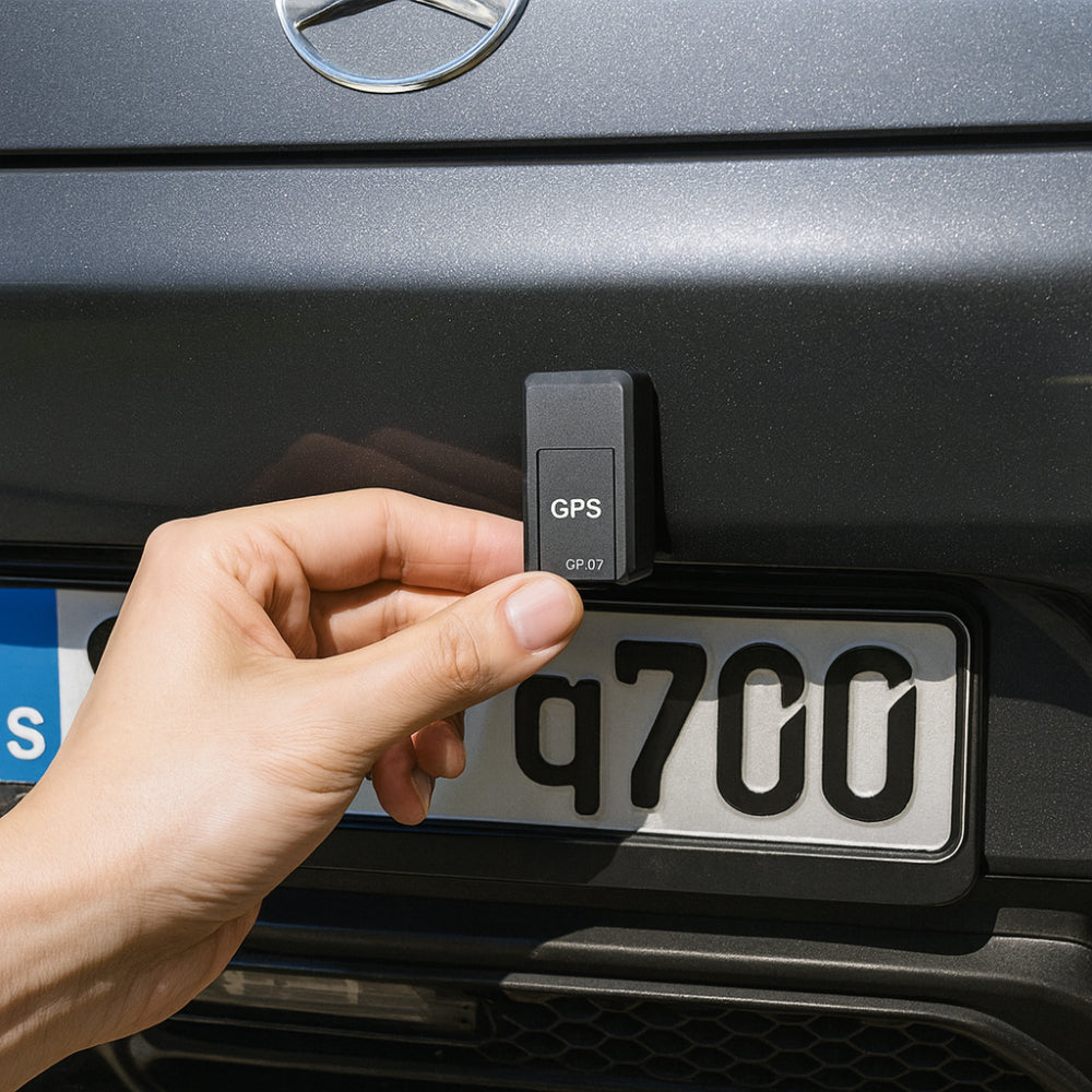 Mini magnetic GPS tracker for vehicle & asset security. Real-time anti-theft tracking.