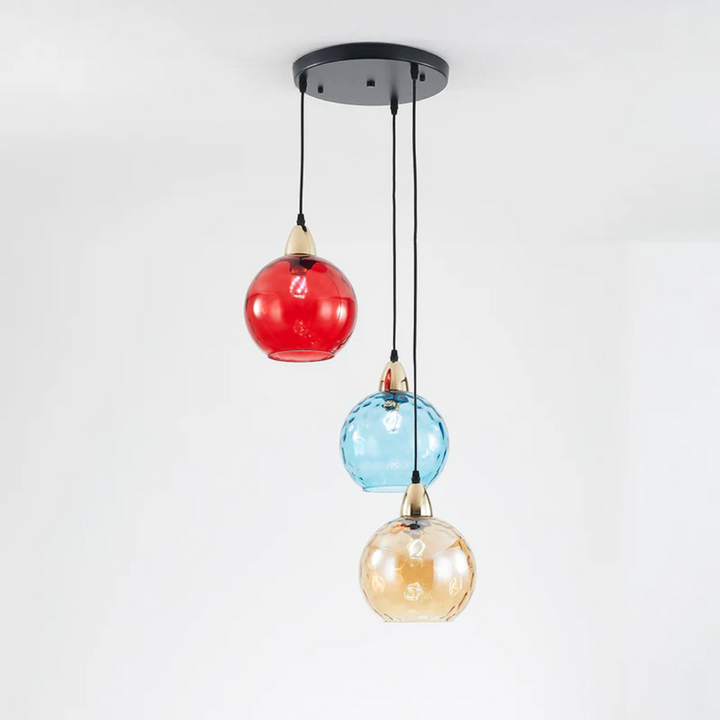 Living room 3-light ceiling lamp, a sophisticated modern LED fixture.