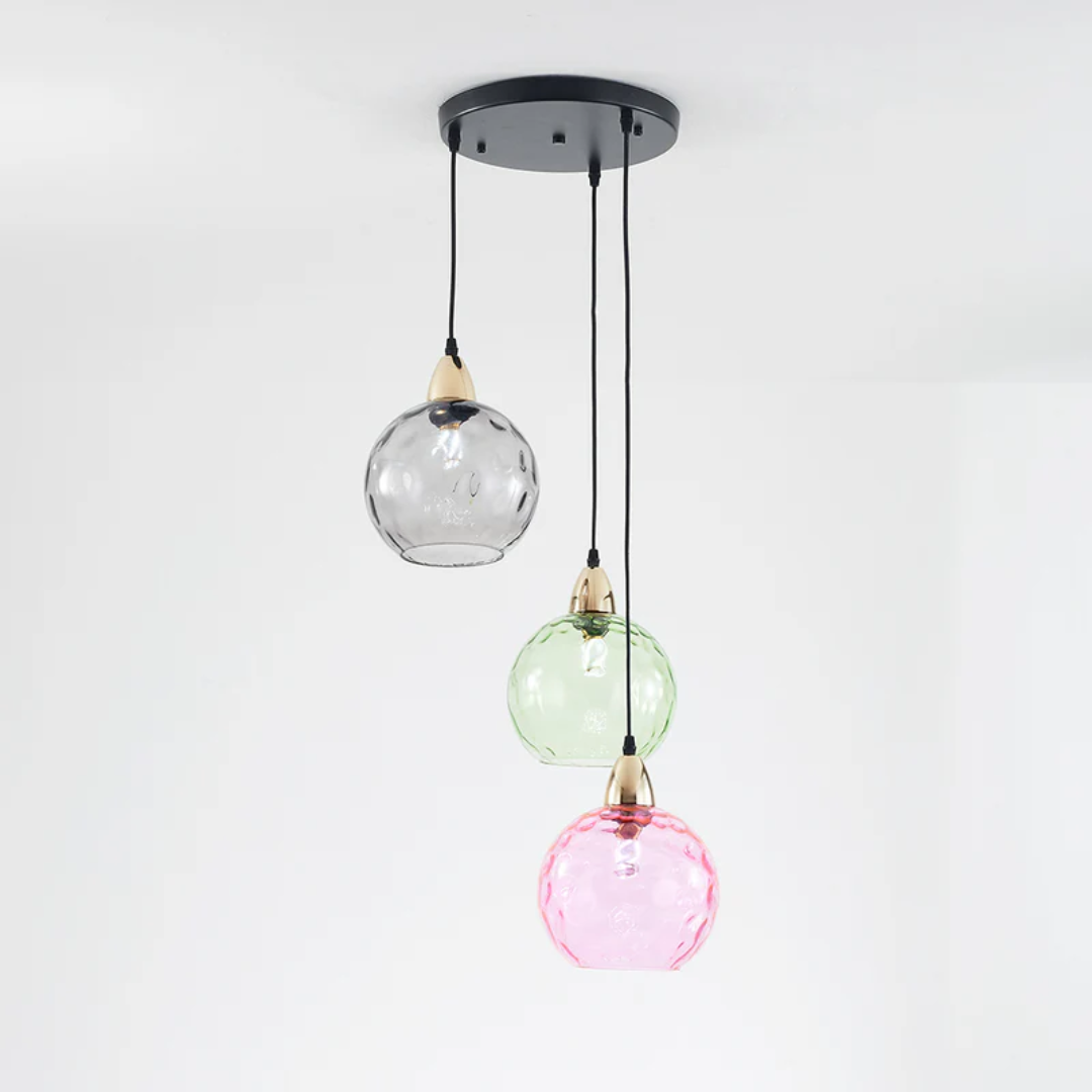 Three-light modern ceiling fixture, perfect for diverse home decor styles.
