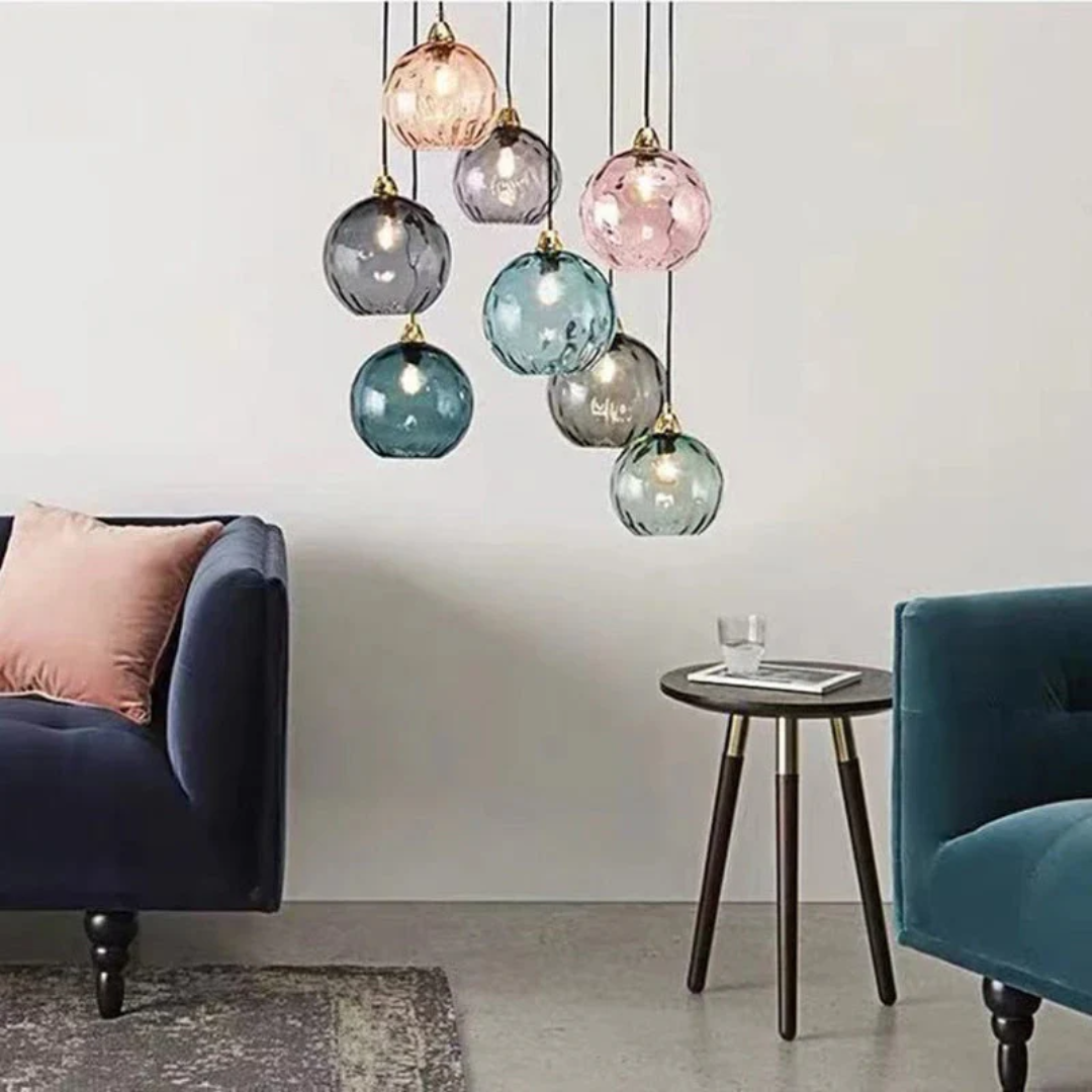 Stylish modern cluster pendant lamp for home decor, adjustable design.