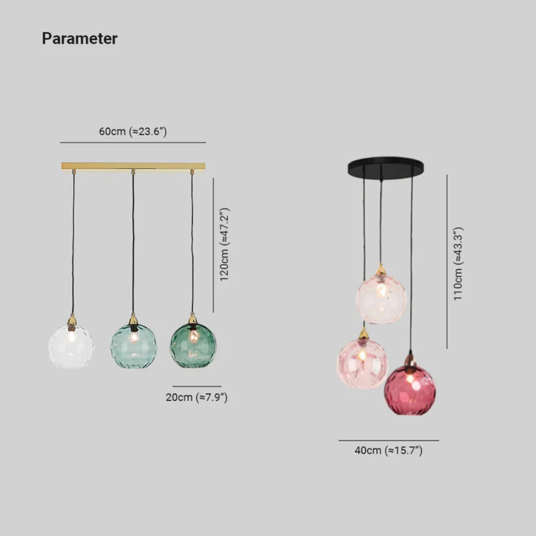 Statement modern 3-light pendant, perfect for upscale interior design.
