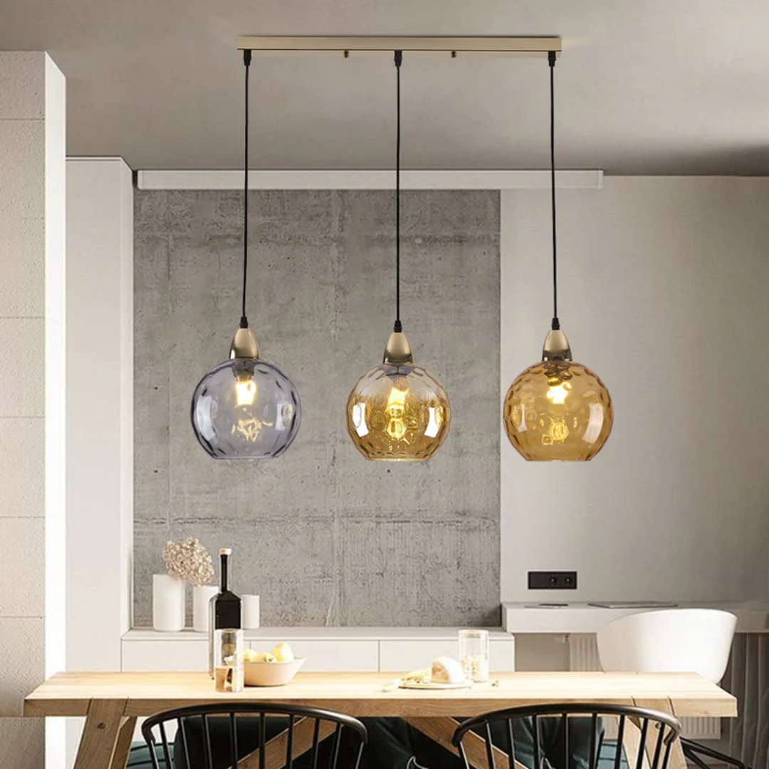 Versatile cascade cluster pendant, a modern lighting fixture for any home.