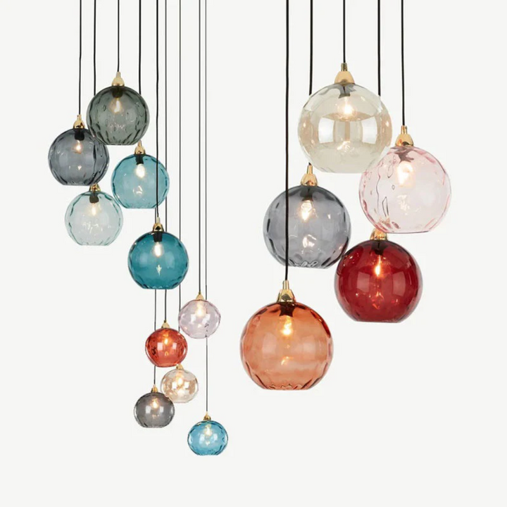 Modern home decor pendant, a beautiful 3-light cluster with cascade styling.