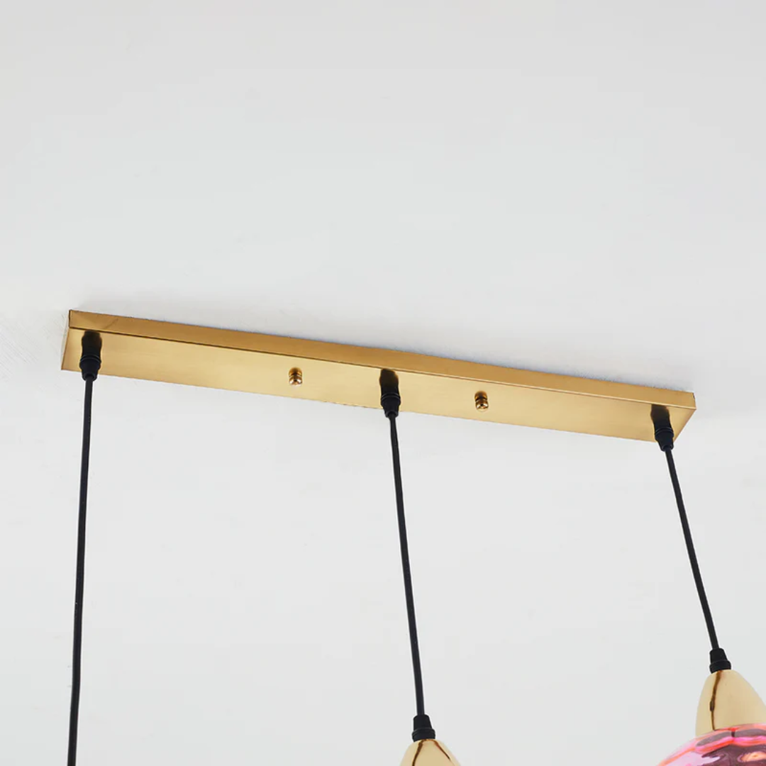 Elegant modern cluster ceiling light, an ideal LED fixture for living spaces.