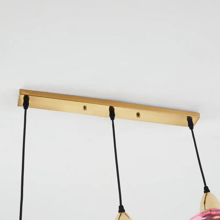 Elegant modern cluster ceiling light, an ideal LED fixture for living spaces.