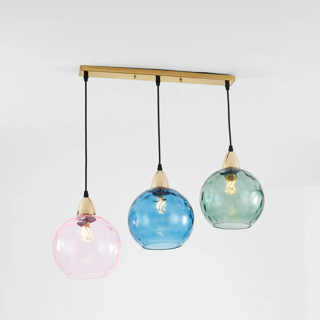 Adjustable modern cluster pendant for living room, dining room or bedroom.
