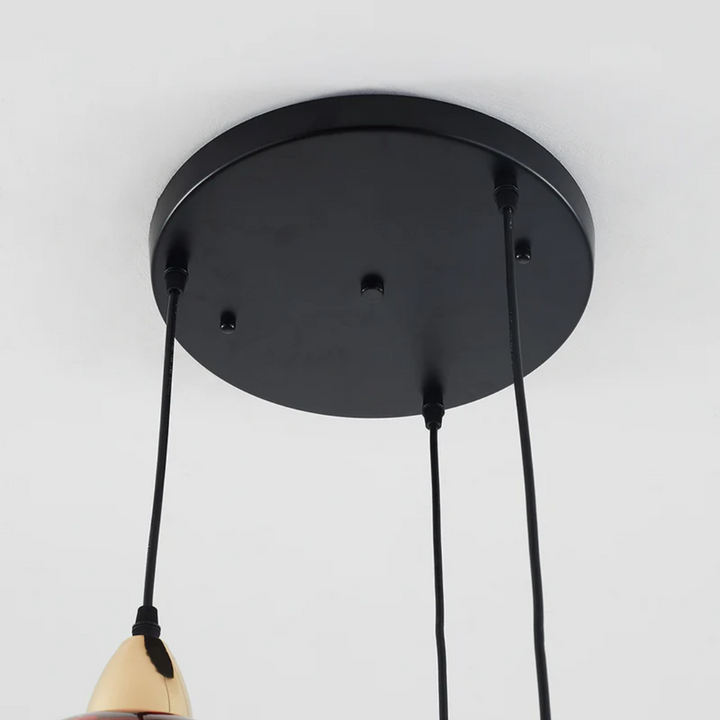 Dining room modern cluster pendant light, with an elegant cascade design.