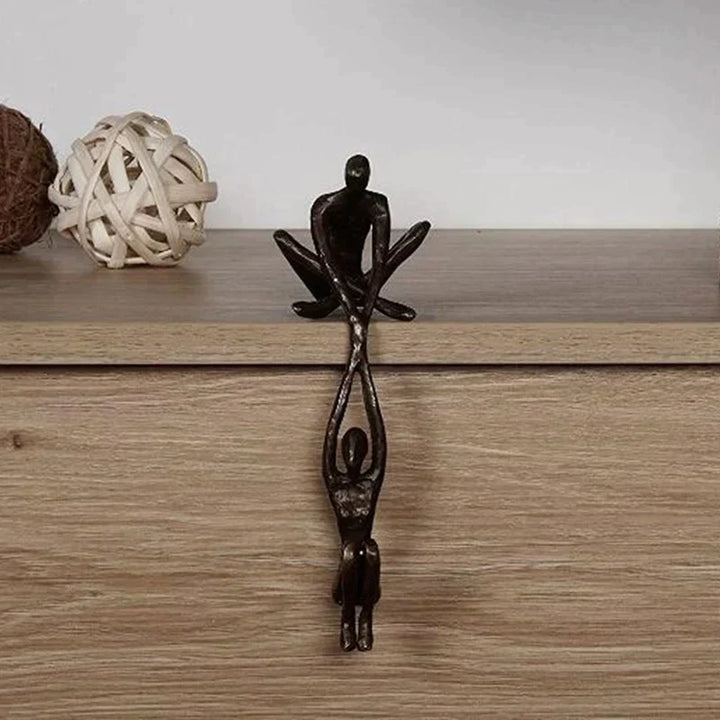 Symbolic relationship sculpture depicting unity & strength. A modern, meaningful home decor gift.