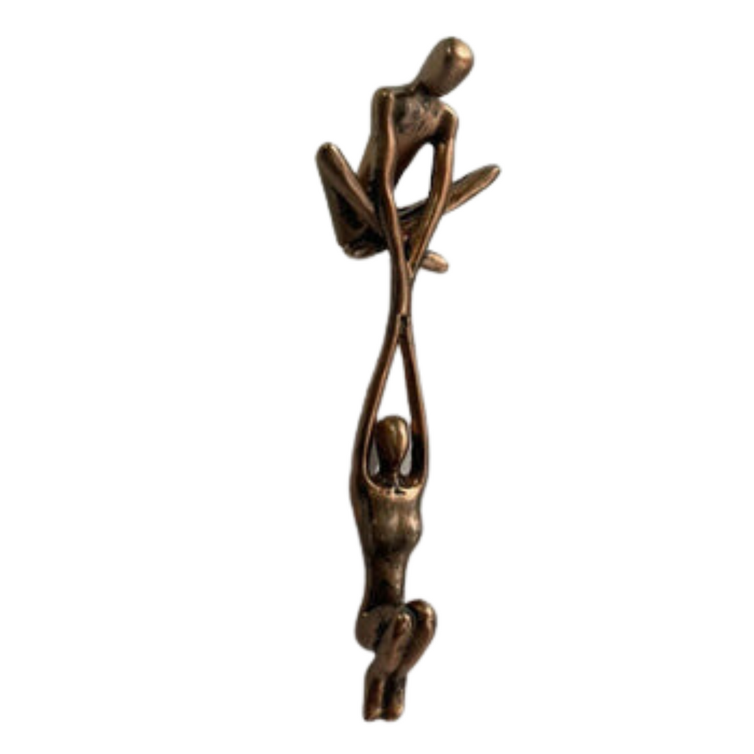 Elegant modern figurine, symbolic art of eternal love & strength. Perfect for contemporary home decor.