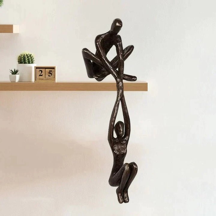 Abstract sculpture, a modern home decor gift. Embodies eternal love, strength, and powerful unity.