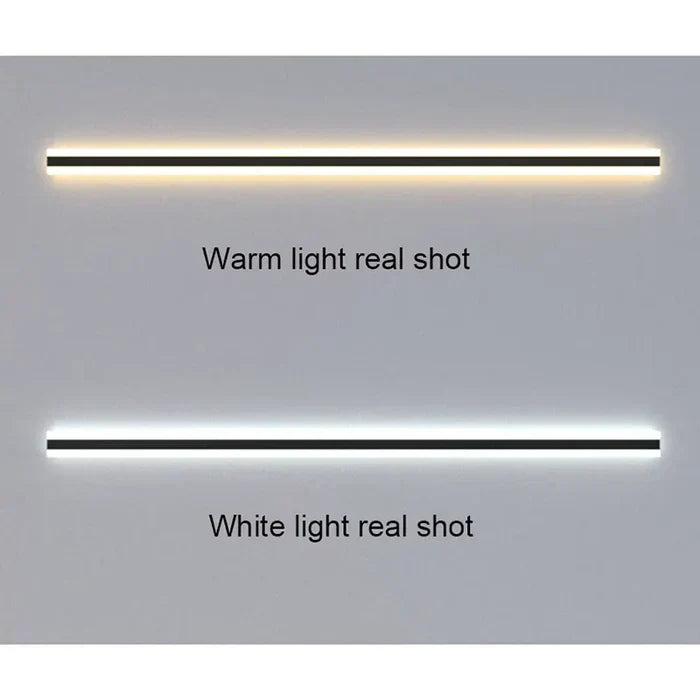Modern LED outdoor wall lamp, weather-resistant exterior lighting for entryways & porches. Enhances home's contemporary aesthetic.