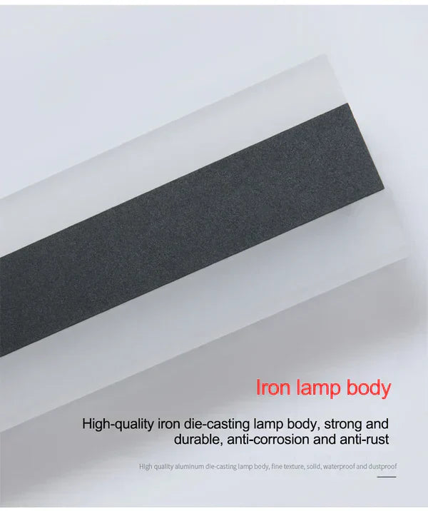 Stylish black LED outdoor wall lamp, energy-efficient weather-resistant exterior lighting. Ideal modern accent for garden and patio.