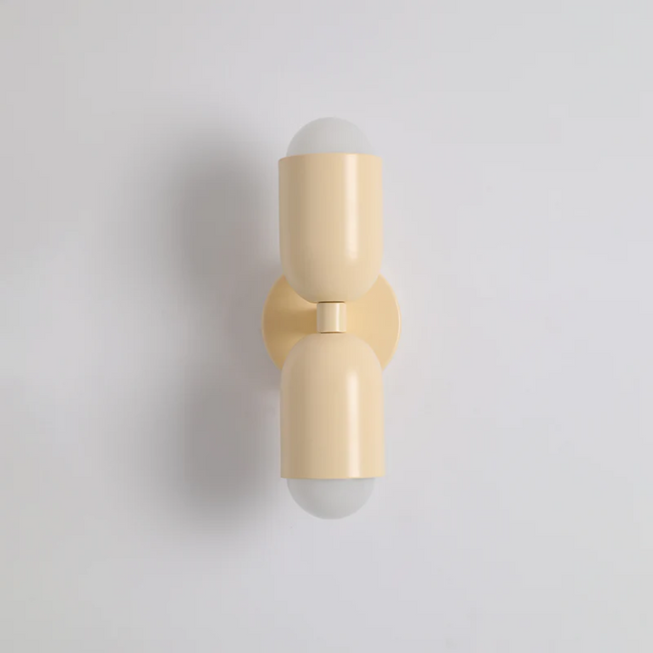 Modern Colorwave dual-sided LED wall lamp. Vibrant accent lighting for contemporary living room decor.