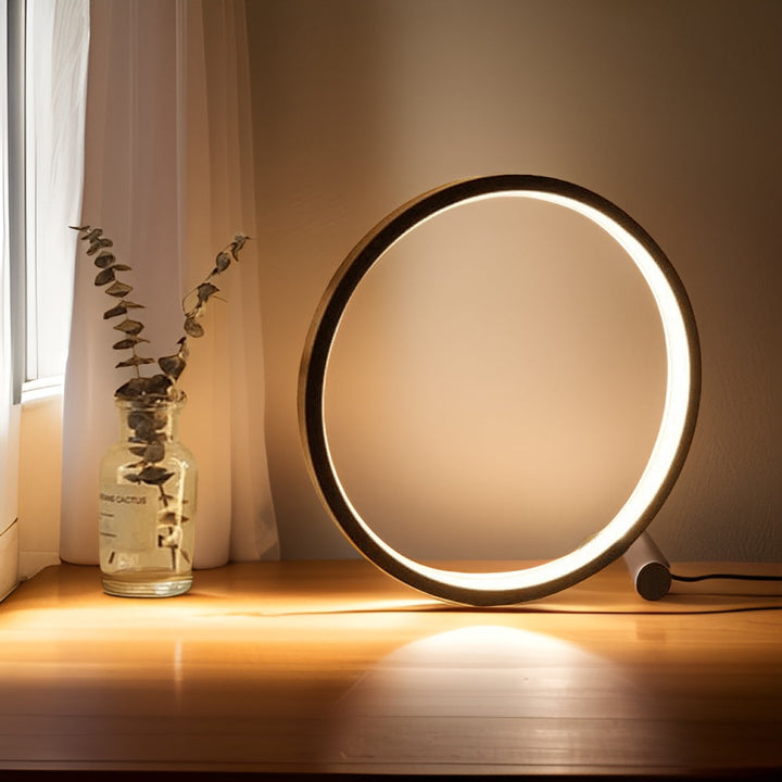 Contemporary USB-powered LED table lamp with adjustable light for modern home and office ambiance.