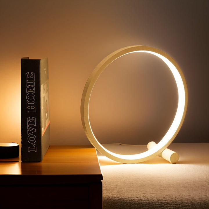 Dimmable touch LED table lamp with adjustable light, great for modern home decor and ambient lighting.