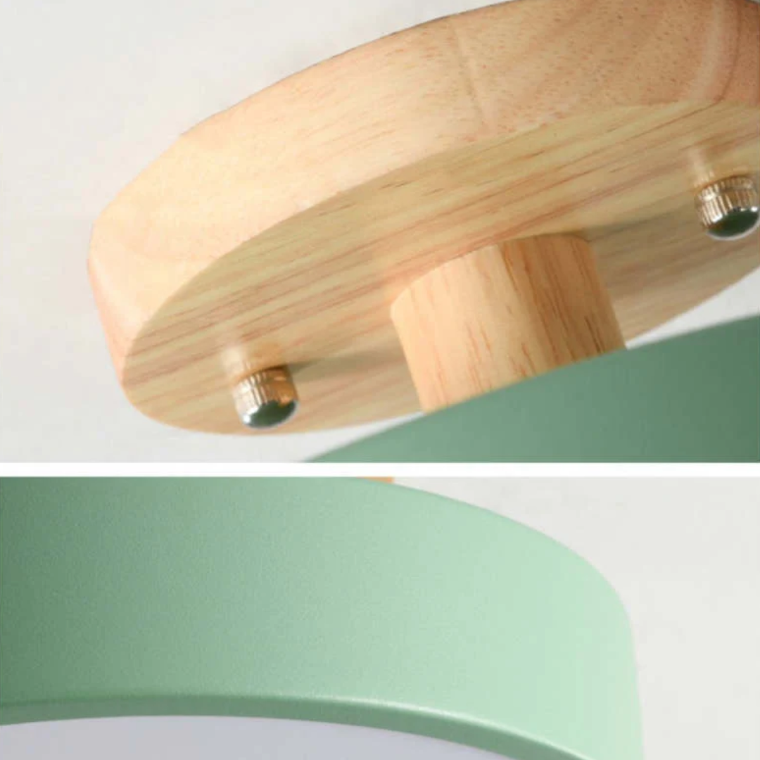 Modern round LED ceiling light, adjustable ambiance, energy-efficient for stylish home decor.