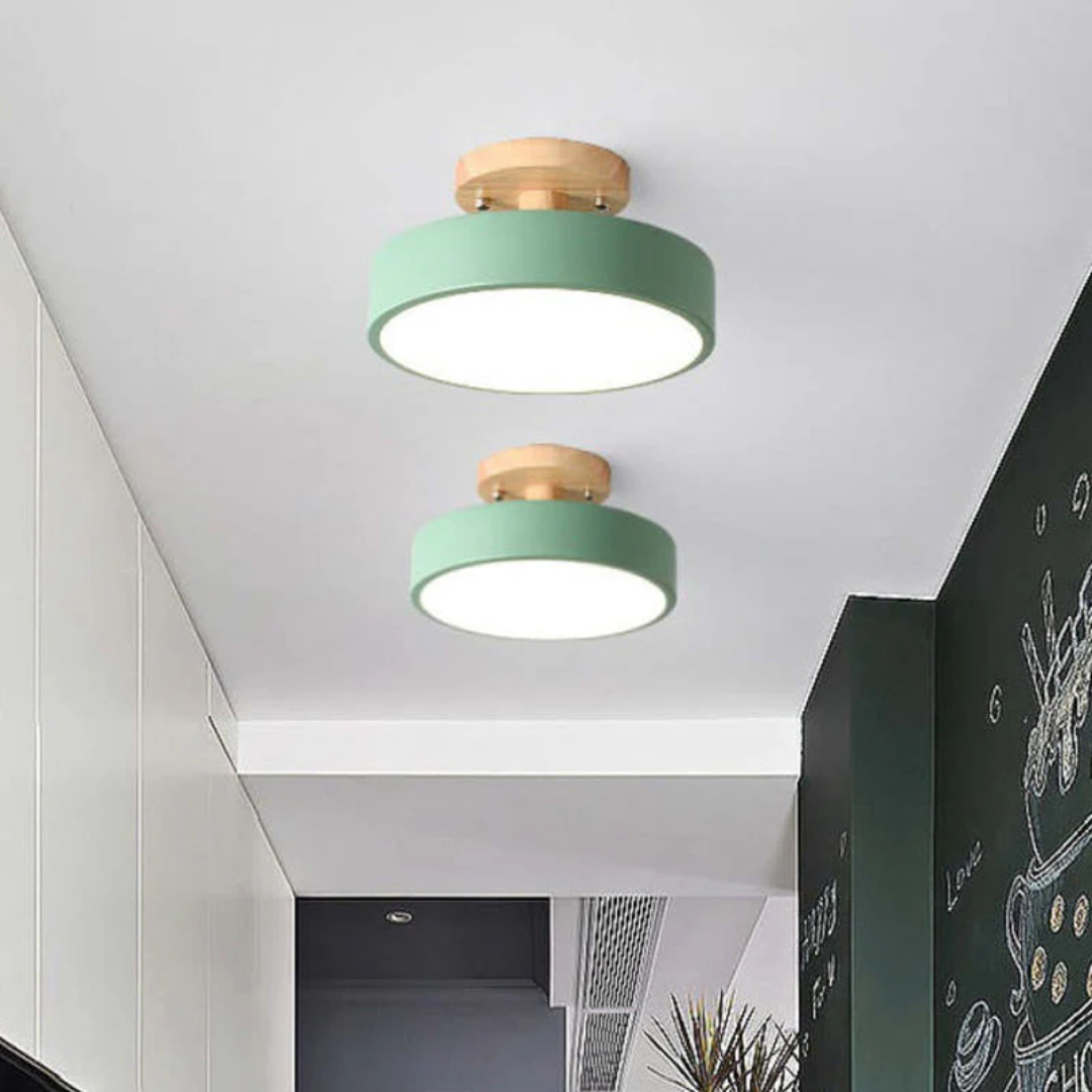 Bright, adjustable modern round LED ceiling light, energy-efficient indoor lighting for any room.