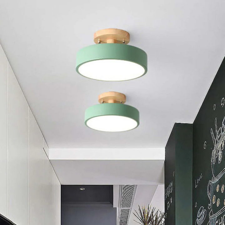 Bright, adjustable modern round LED ceiling light, energy-efficient indoor lighting for any room.