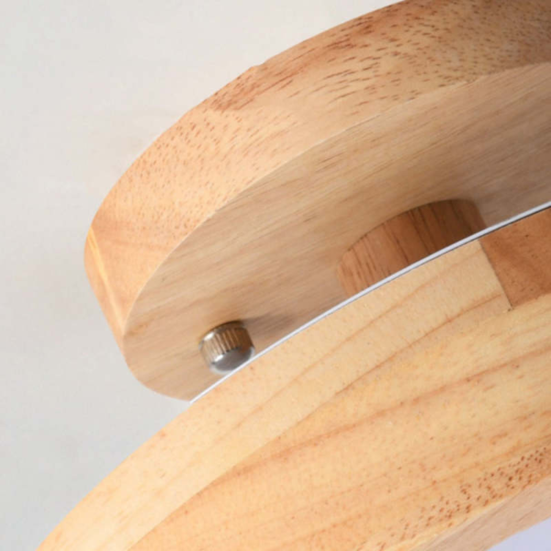 Sleek modern round LED ceiling light, bright & energy-efficient for contemporary kitchen spaces.