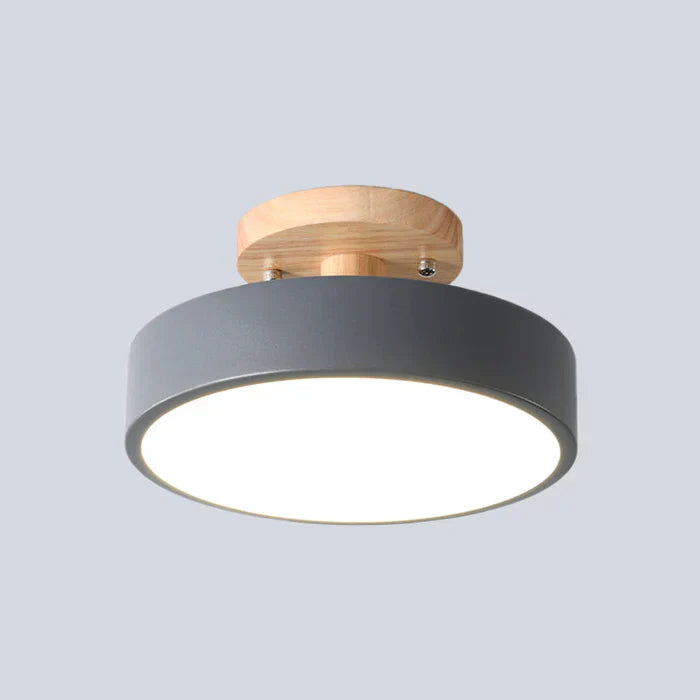 Sleek modern Scandinavian LED ceiling lamp, perfect home lighting addition for any room.