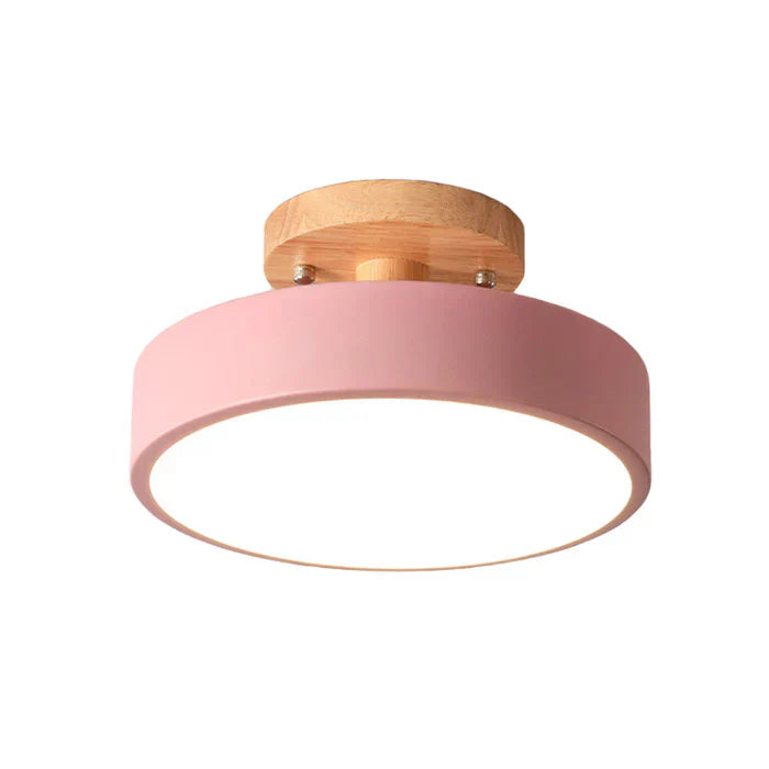Contemporary NordWood Scandinavian LED ceiling lamp, stylish home lighting for modern interiors.