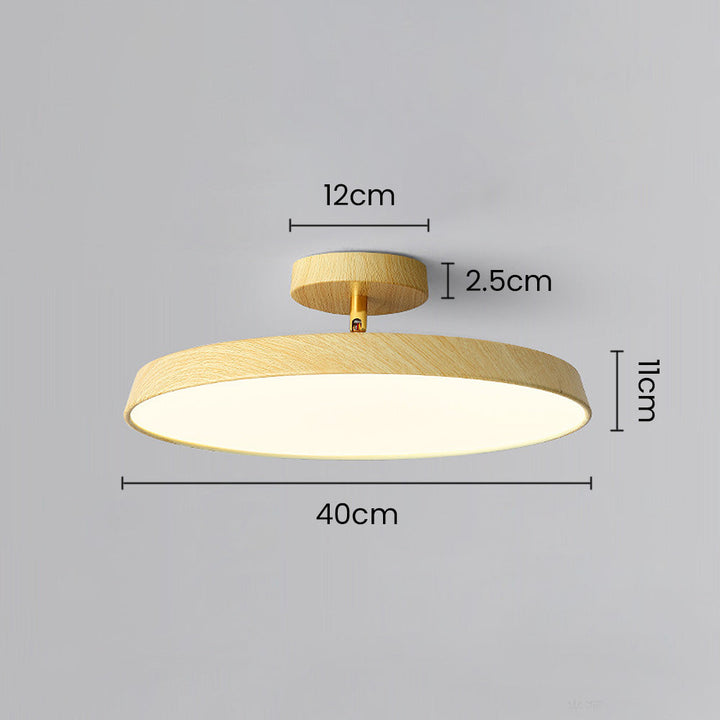"Modern semi-flush ceiling light with sleek design, adjustable tones, and energy-efficient LED, perfect for any room ambiance