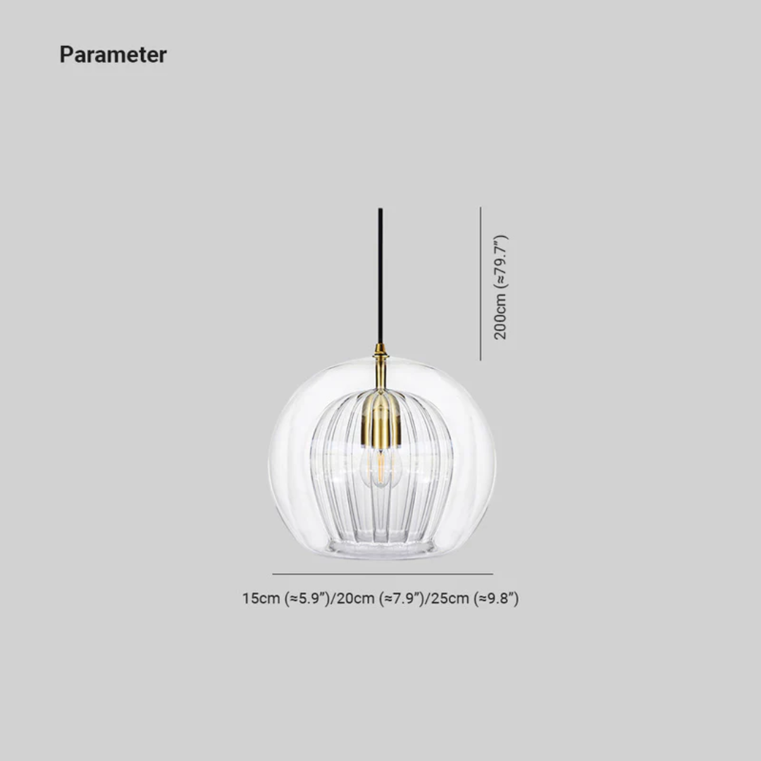 Aurora Sphere: a sleek modern spherical LED pendant light, ideal for contemporary spaces.