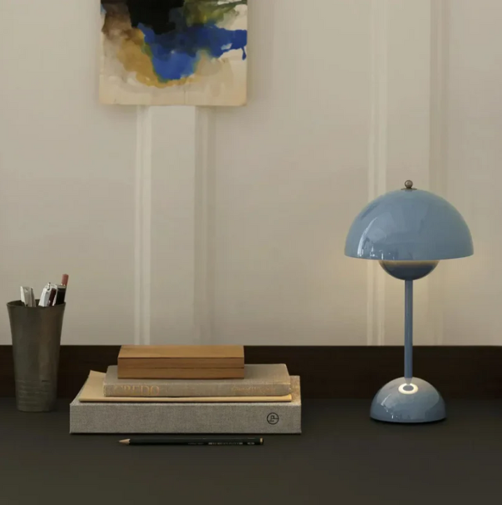 Accent lighting LED table lamp with touch control. Modern Scandinavian design for stylish home decor.