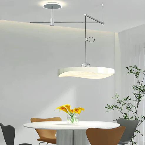 "Modern Verso Pendant Light with LED, sleek design, available in multiple sizes and colors, perfect for elegant home decor."
